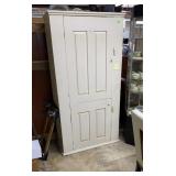 Early pine Dutch door cupboard with 6 shelves. 36
