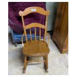 Maple youth rocker.36 in hi