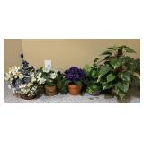 Artificial Plants in Various Vases Decor