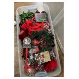 Christmas Bows & Sticker Decals with Bin