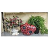 Home Decor Plant Vases & Artificial Plants