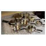 Collection of Kitchen Cookware Pots