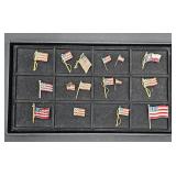 US Flag Brooches Pins