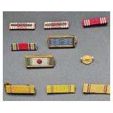 Vintage Military Service Medal Ribbon Bars
