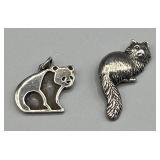 James Avery Sterling Panda & Cat Charms