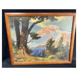 Vintage R. Atkinson Fox Framed Print ï¿½Mt. Rainierï¿½