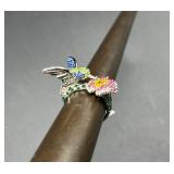 Hummingbird Ring Costume Jewelry