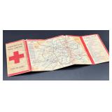 Vintage American Red Cross Map of Paris 1944