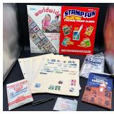 Vintage Stamps Collection Supplies