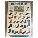 Vintage Shoes Thru The Ages Poster 28x42