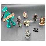 Vintage Die Cast Toys Figures & Bendable Gumby