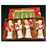 Vintage NOEL Christmas Candle Figurines