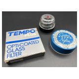 Vtg Camera Lens / Lens Filter / Typerwriter Ribbon