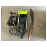 Palm Sander, B/D Belt Sander, Long Blade Knife