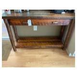 Rustic Sofa Table with Shelf & Drawer 48"X16"X31"T