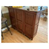 Wooden Bar 57.5"X23.5"X43" T