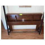 Wooden Head Board & Bed Rails 62"X7"X32"T