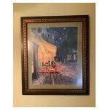 2 Prints Bar Scene & Patio Scene 27.5x33 & 27.5x32