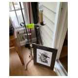 John Wayne Print by Dale Adkins & Floor Lamp