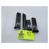 ASSORTED GROUP OF RUGER MAGAZINES, 40, 380 AND 22
