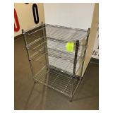 SMALL METAL METRO RACK, 33 IN X 13 IN X 31 IN. LOT