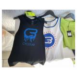GROUP OF CYCLEBAR CLOTHING, SIZES S. TOPS, SPORTS