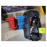 TOOL BAG AND HEX TOOL SET. LOT LOCATED IN CARY
