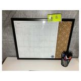DRY ERASE CALENDAR 20 IN X 16 IN. LOT LOCATED IN R