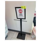 SIGN WITH METAL STAND.  LOT LOCATED IN RALEIGH.