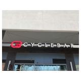 CYCLEBAR SIGN ON EXTERIOR OF BUILDING