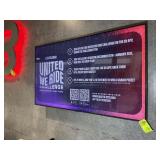 SAMSUNG 55 IN FLAT SCREEN TV, LH55BETHLGFXGO. LOT