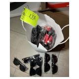 BAG OF CYCLEBAR SUNGLASSES. LOT LOCATED IN CARY