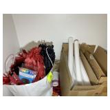 GROUP OF PARTY SUPPLIES, STREAMERS, FOAM GLOW STIC