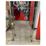 ROLLING METRO RACK, 36 IN X 14 IN X 57 IN. LOT LOC
