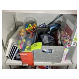 GROUP OF OFFICE SUPPLIES, LABEL MAKERS, ETC. LOT L