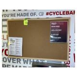 CORK BOARD 35 IN X 23 IN. LOT LOCATED IN CARY