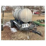1000 GALLON NITROGEN TANK ON TRAILER WITH BRIGGS A