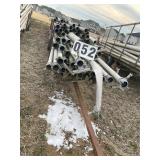 GROUP OF IRRIGATION PIPE, 4 IN AND TRAILER