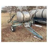 200 GALLON NITROGEN TANK WITH 2 WHEEL CART, REX IN