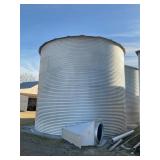 METAL GRAIN BIN, NO DRYER, 18 FT DIAMETER X 14 FT