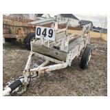 CP&L TRAILER, SINGLE AXEL SN 136325, 4 FT X 9 FT B