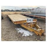 PRO LINE 9 TON DUAL TANDEM TRAILER, 8 FT X 18 FT W