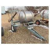 200 GALLON NITROGEN TANK WITH 2 WHEEL CART, REX IN