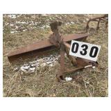 8 FT SCRAPE BLADE, 3 POINT HITCH, APPEARS TO BE JO