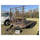 Triple axle hay trailer. 98inx16ft with 2ft dove