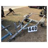 Small single axle silver trailer no title