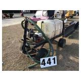 Sprayer cart with tank and pump