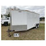 7ftx16ft Freedom enclosed trailer   Year: 2013