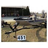 Fisher 17ft Dominator boat with force 40 HP engine