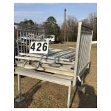 Aluminum Staircase and platform with handrails